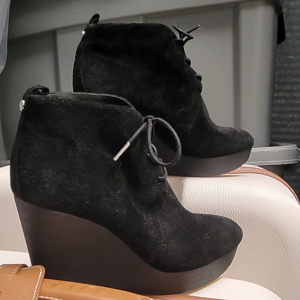Michael by Michael Kors Black Wedges